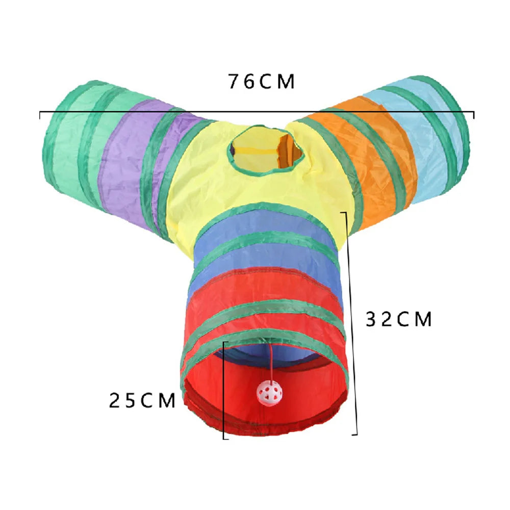 Interactive Cat Tunnel – Collapsible Hide & Seek Toy