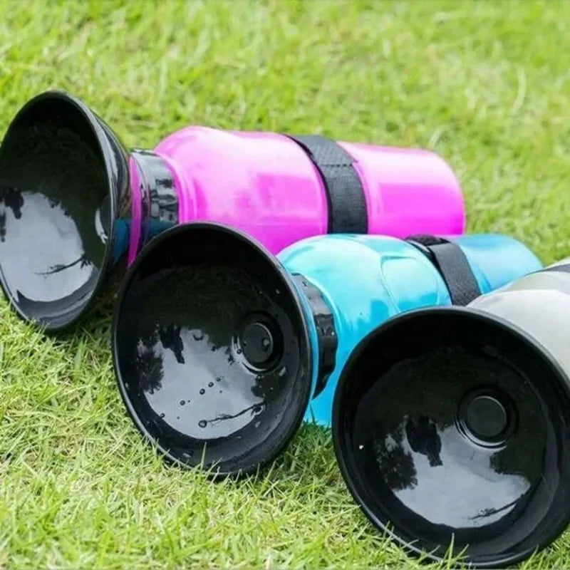 Portable Pet Water Bottle with Bowl – 500ml