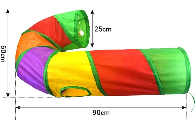 Interactive Cat Tunnel – Collapsible Hide & Seek Toy