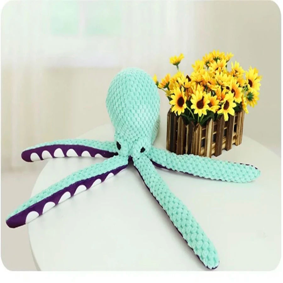 Plush Octopus Dog Toy – Interactive & Durable Fun