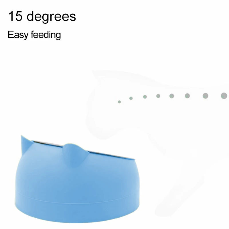 Inclined Stainless Steel Pet Bowl – Easy to Clean