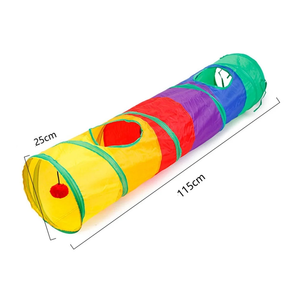 Interactive Cat Tunnel – Collapsible Hide & Seek Toy