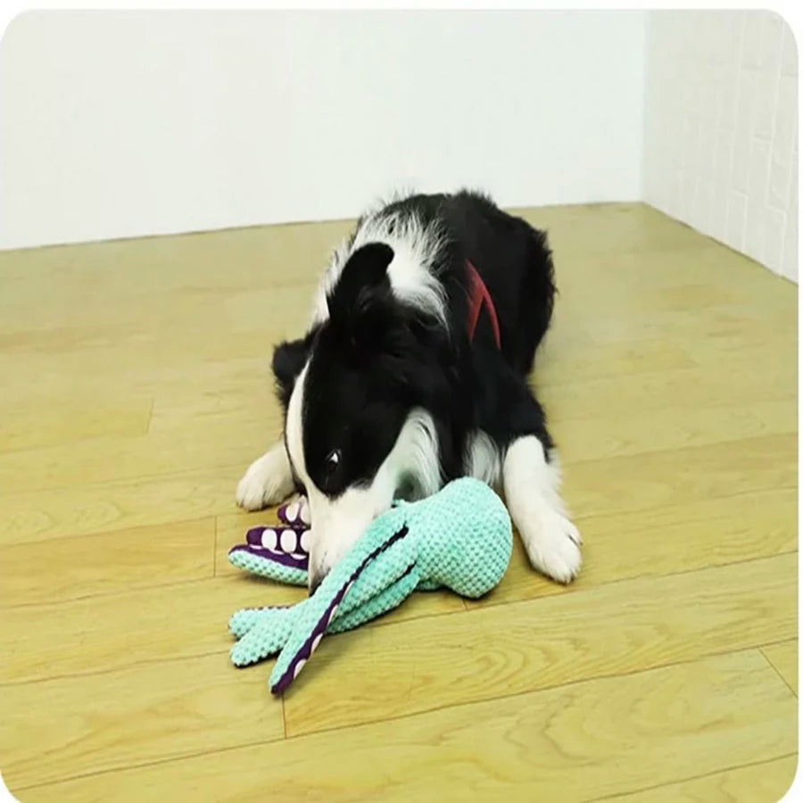 Plush Octopus Dog Toy – Interactive & Durable Fun