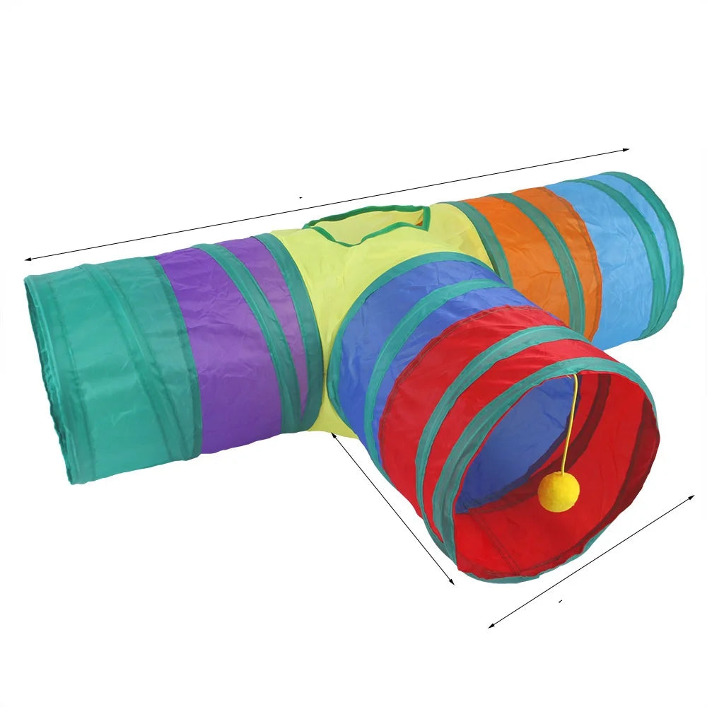 Interactive Cat Tunnel – Collapsible Hide & Seek Toy
