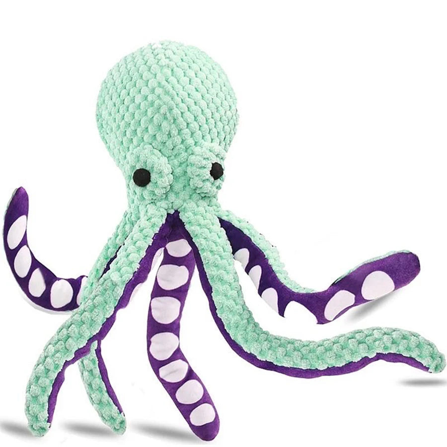 Plush Octopus Dog Toy – Interactive & Durable Fun