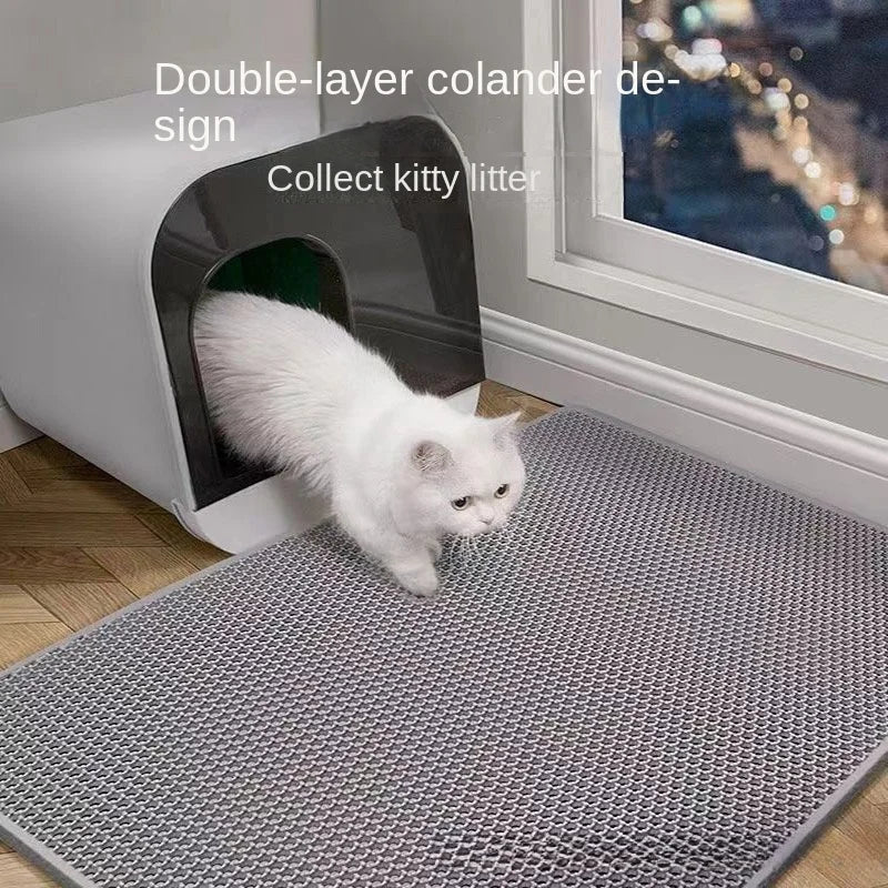 Double Layer Cat Litter Mat – Waterproof & Double Layered