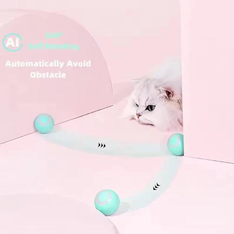 Smart Automatic Cat Ball Toy – Interactive