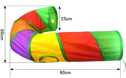 Interactive Cat Tunnel – Collapsible Hide & Seek Toy 