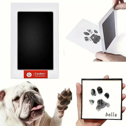 Inkless Paw Print Kit – Safe No-Touch Pad for Pets 