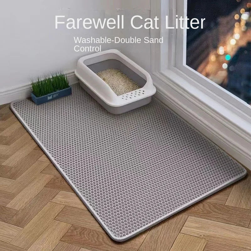 Double Layer Cat Litter Mat – Waterproof & Double Layered 