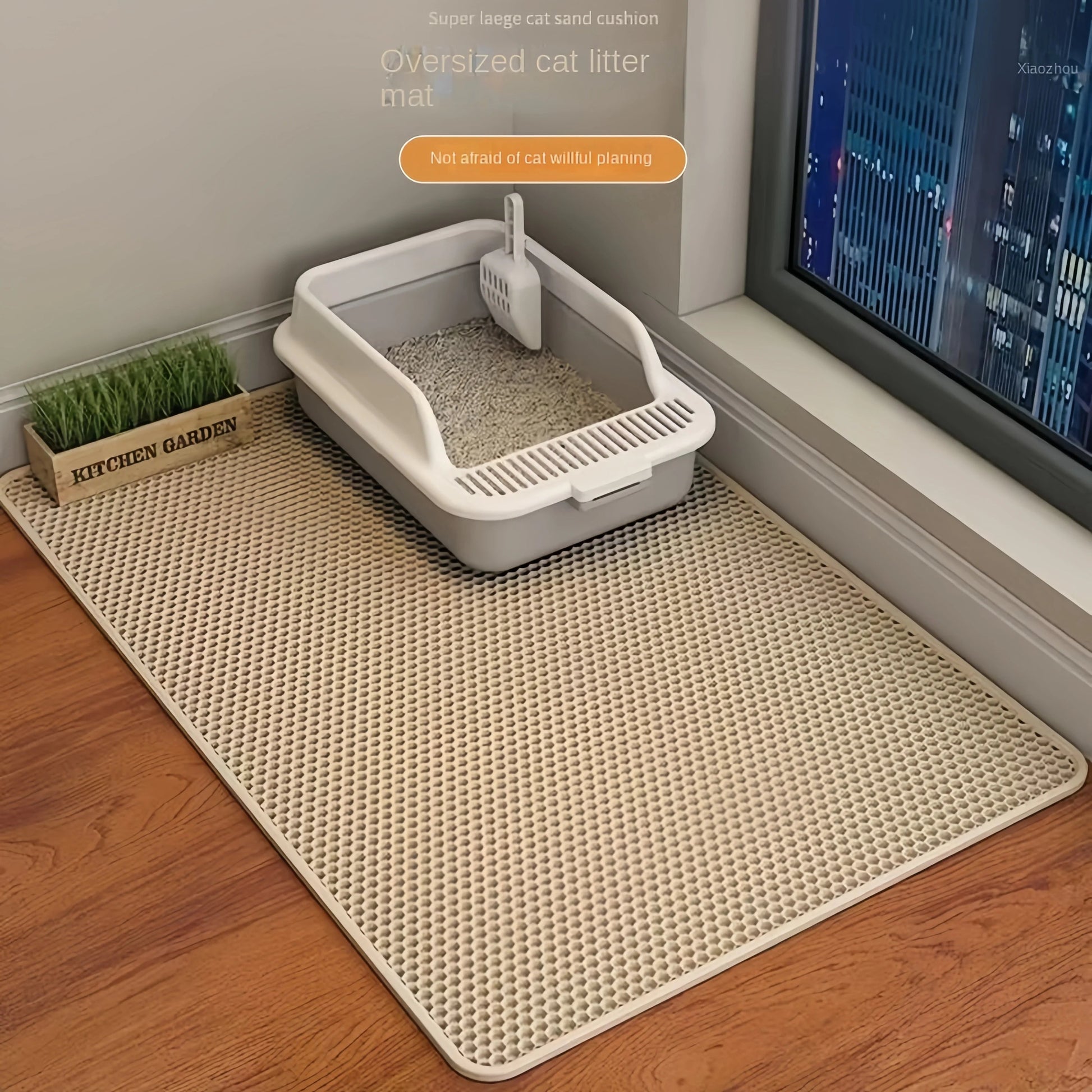 Double Layer Cat Litter Mat – Waterproof & Double Layered 