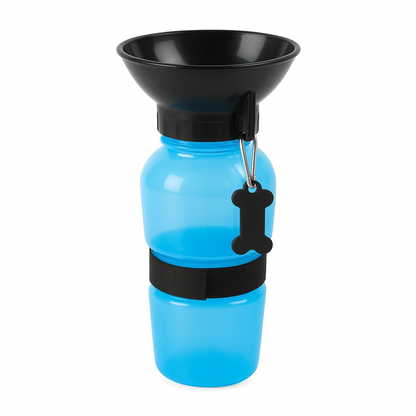 Portable Pet Water Bottle with Bowl – 500ml 