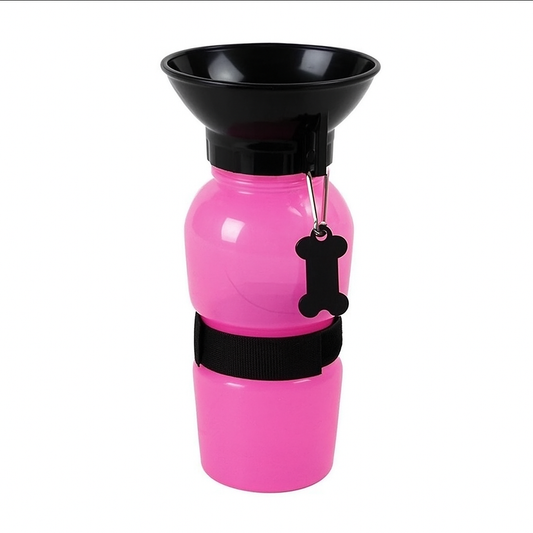 Portable Pet Water Bottle with Bowl – 500ml 