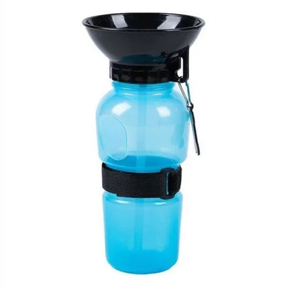 Portable Pet Water Bottle with Bowl – 500ml 