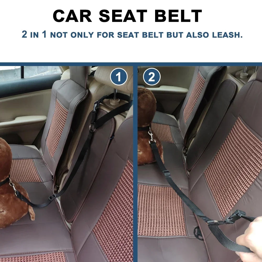 Pet Car Seat Leash – Safety Travel Harness for pets 