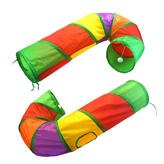 Interactive Cat Tunnel – Collapsible Hide & Seek Toy 